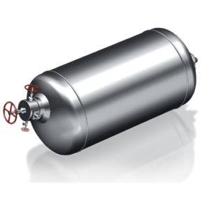 Compressed air cylinders or inert gas CRS horiz