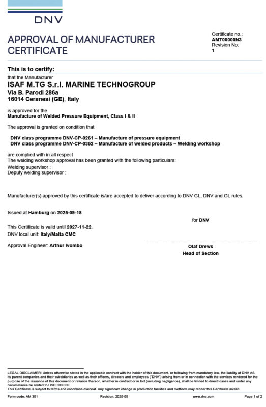 Certificat Mizar Marine